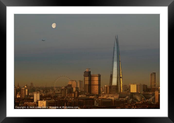 Shard London Framed Mounted Print by Nick Lukey