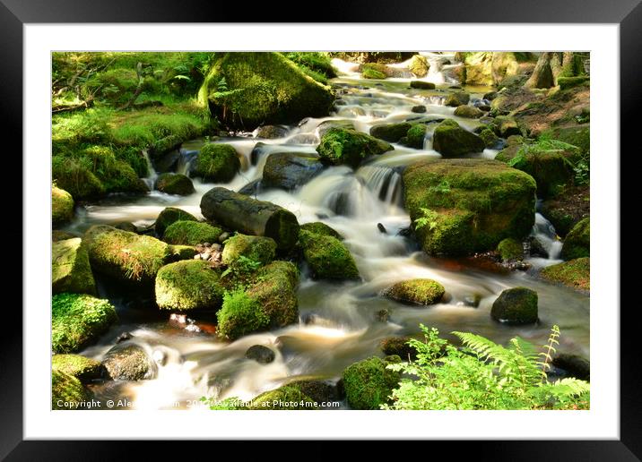 Wyming Brook in Sheffield (UK) Framed Mounted Print by Alex Waterton