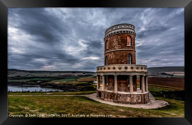 Clavell Tower view Framed Print by sam COATSWORTH