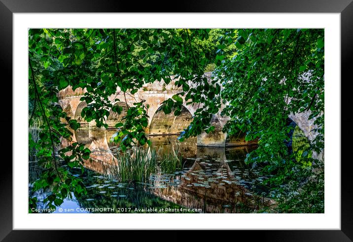 Bridge Stour Becalmed  Framed Mounted Print by sam COATSWORTH