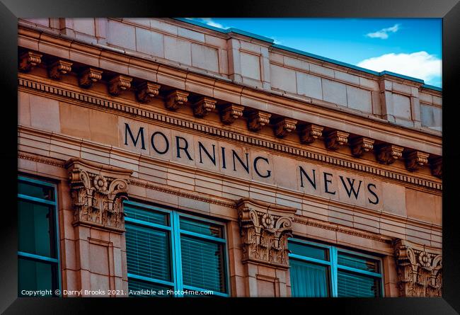 Morning News Framed Print by Darryl Brooks
