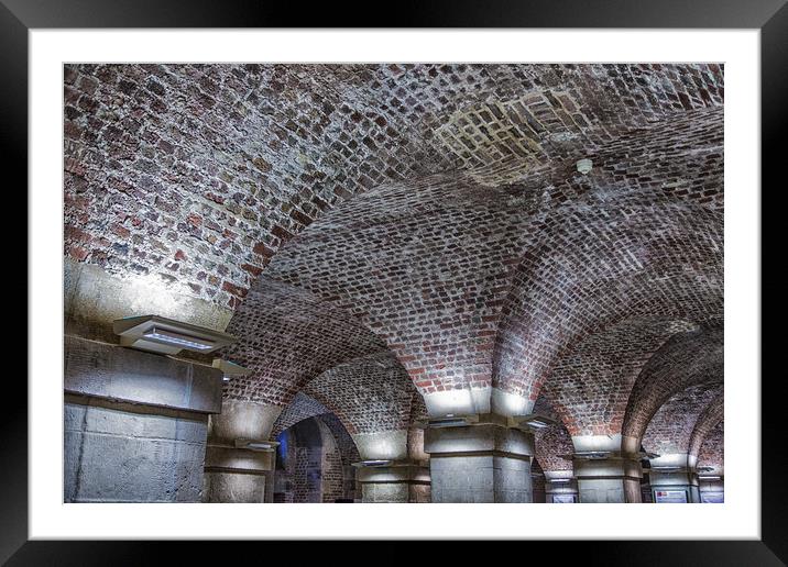 Old Brick Arches Framed Mounted Print by Darryl Brooks