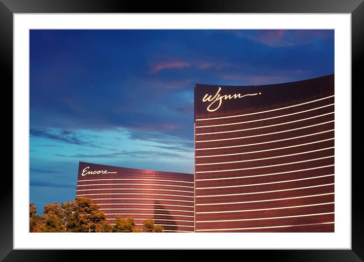 Wynn and Encore in Las Vegas Framed Mounted Print by Darryl Brooks