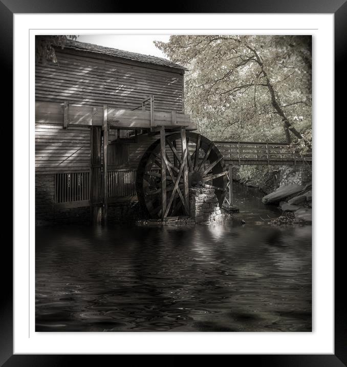 Mill Wheel Framed Mounted Print by Darryl Brooks