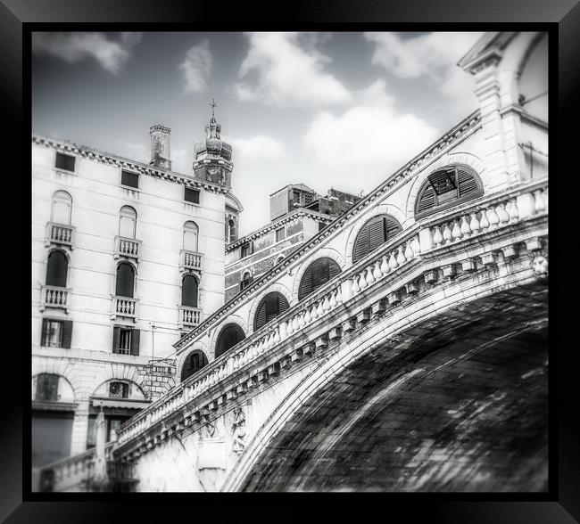 Old Bridge in Venice Framed Print by Darryl Brooks