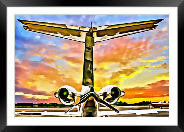 Jets Framed Mounted Print by Darryl Brooks
