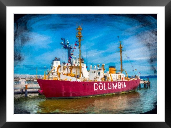 Columbia in Astoria Framed Mounted Print by Darryl Brooks