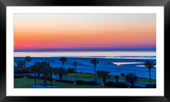 Blue Hour Before Dawn Framed Mounted Print by Darryl Brooks