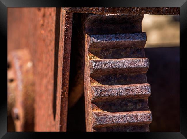 Old Rusty Machinery Framed Print by Darryl Brooks