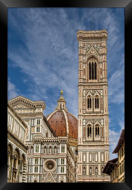 Il Duomo and Bell Tower Framed Print by Darryl Brooks