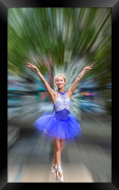 Ballerina in the Park Framed Print by Darryl Brooks