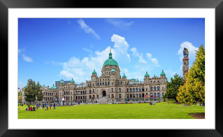 British Columbia Parliament Building Framed Mounted Print by Darryl Brooks