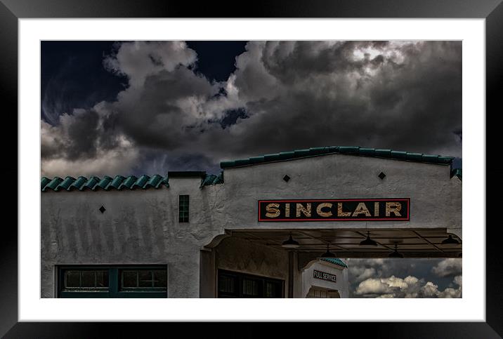 Old Sinclair Station Framed Mounted Print by Darryl Brooks