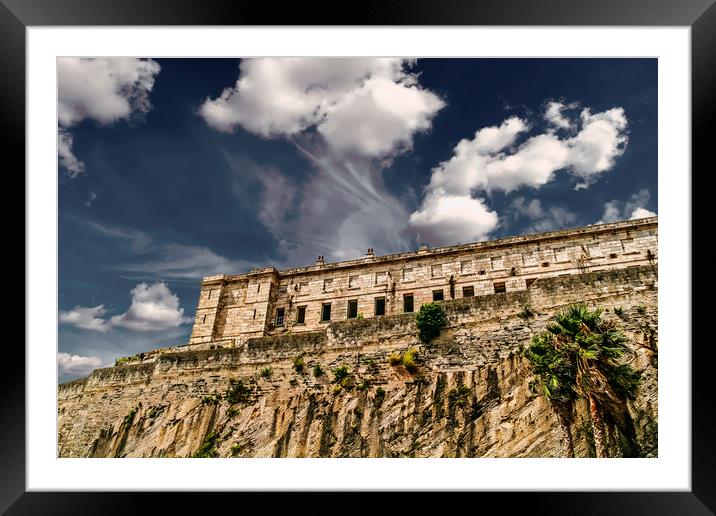 Old Prison on Cliff Framed Mounted Print by Darryl Brooks
