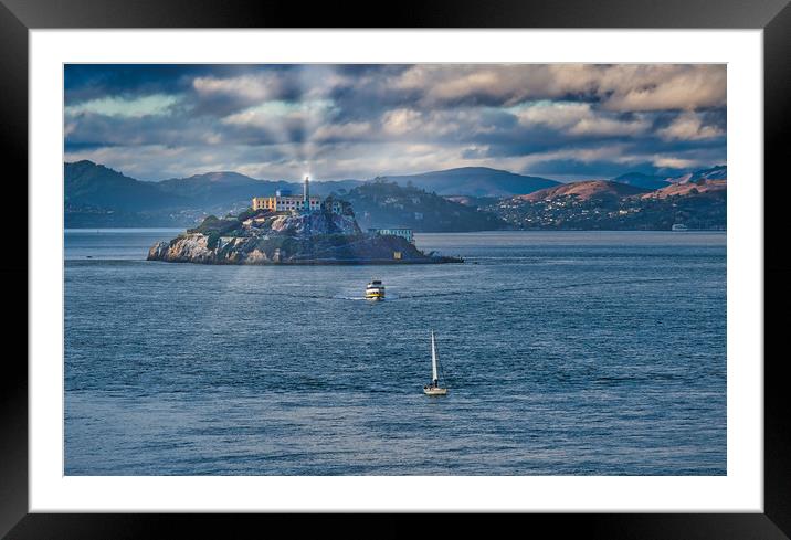 Escape from Alcatraz Framed Mounted Print by Darryl Brooks