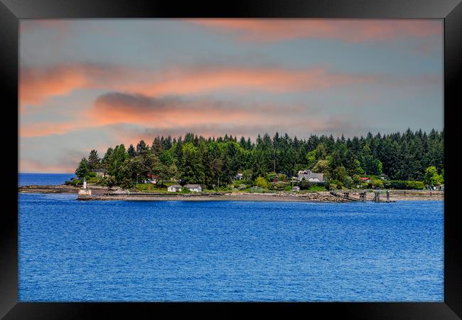 Gallows Point Light Park in BC Framed Print by Darryl Brooks