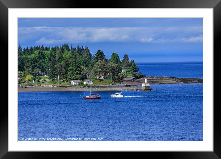 Point in Nanaimo Framed Mounted Print by Darryl Brooks