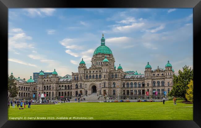 British Columbia Parliament Framed Print by Darryl Brooks