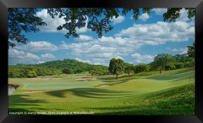 Jungle Golf Course in Costa Rica Framed Print by Darryl Brooks