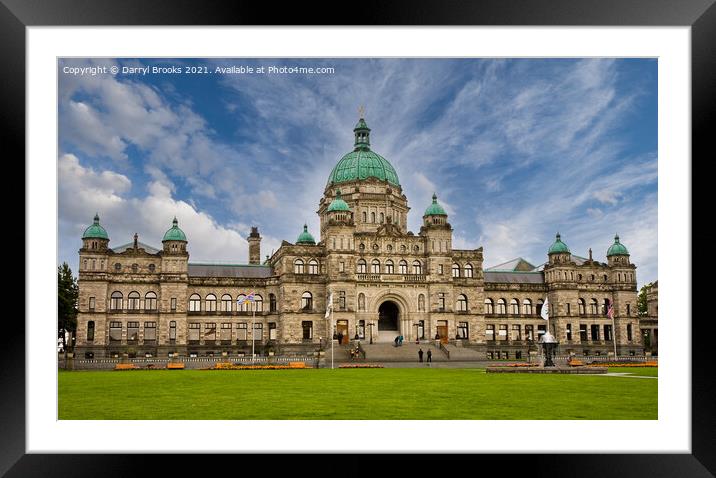 Victoria Government Building Framed Mounted Print by Darryl Brooks