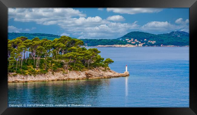 Beacon on Point Framed Print by Darryl Brooks