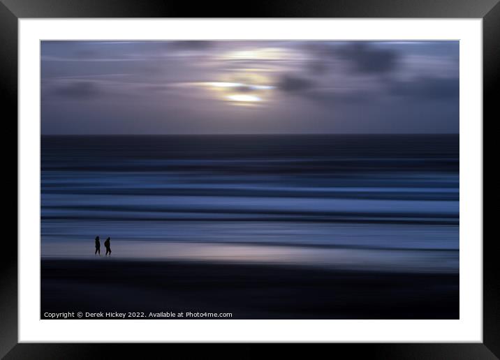 Cornish Seascape  Framed Mounted Print by Derek Hickey