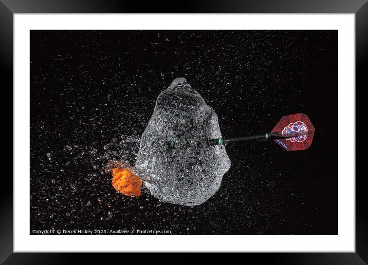 Balloon Burst Framed Mounted Print by Derek Hickey