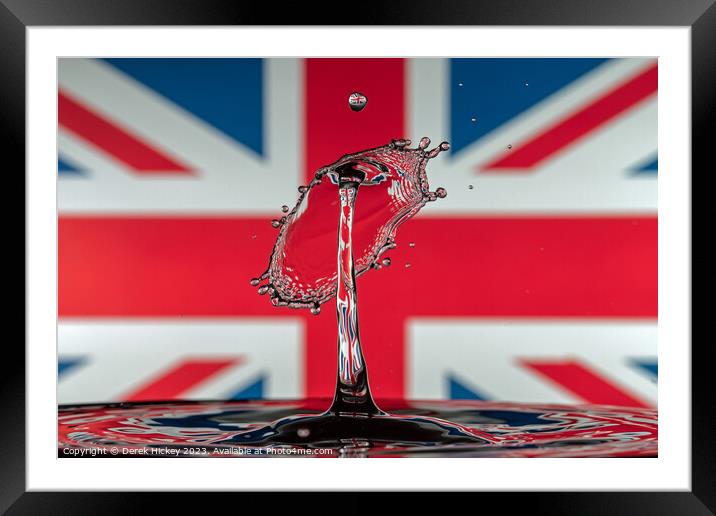 Union Jack Reflections Framed Mounted Print by Derek Hickey