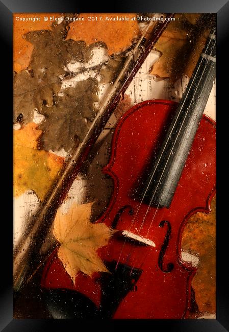 4 seasons. Autumn. Framed Print by Elena Degano