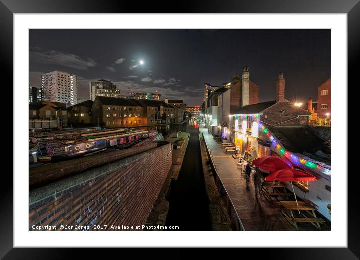 Gas Street Basin  Framed Mounted Print by Jon Jones