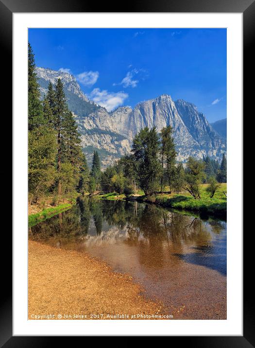 Yosemite Valley, California Framed Mounted Print by Jon Jones