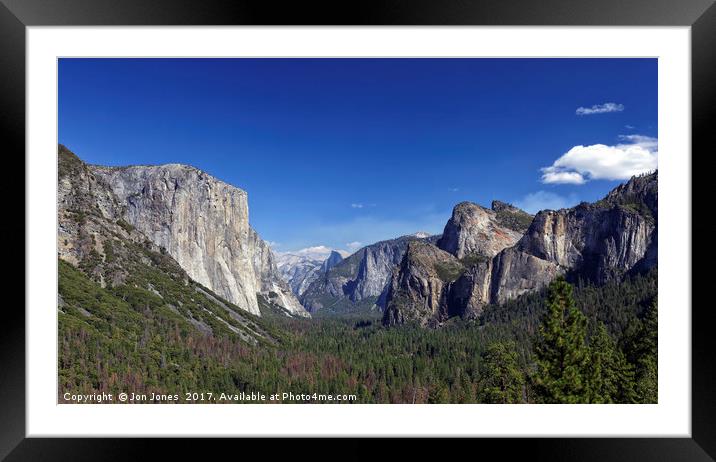 Yosemite Valley, California, USA Framed Mounted Print by Jon Jones