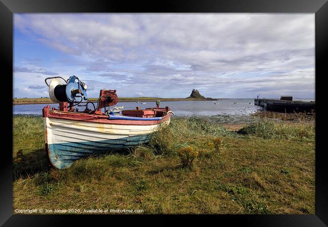 Lindisfarne Castle  Framed Print by Jon Jones