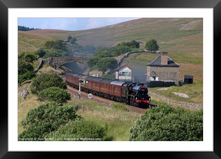 Leander Blea Moor Framed Mounted Print by Andrew Bell