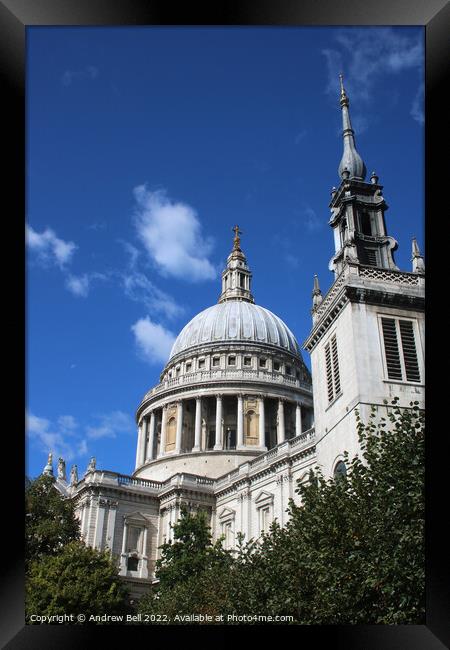 St Paul's Cathedral Framed Print by Andrew Bell