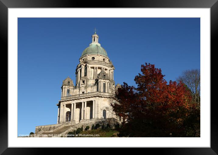 Ashton Memorial Autumn Framed Mounted Print by Andrew Bell