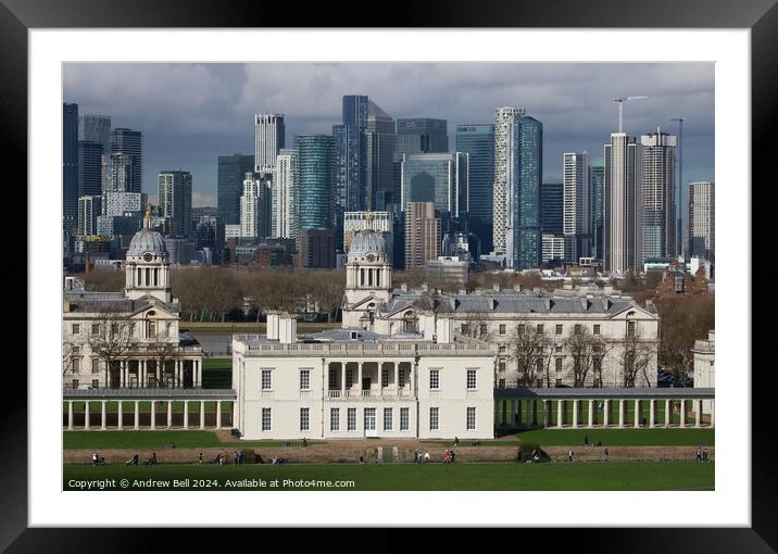 The Queen's House Framed Mounted Print by Andrew Bell