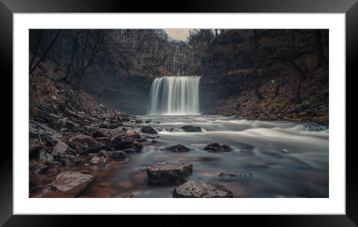 Sgwd yr Eira Framed Mounted Print by ROSS EMERY