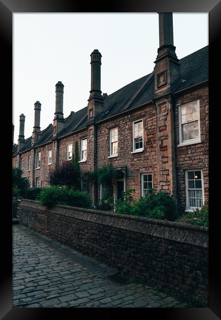 Vicars Close Wells  Framed Print by ROSS EMERY