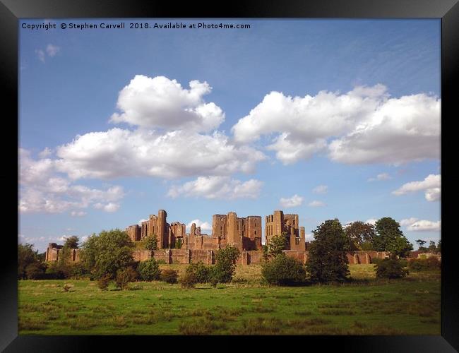 Kenilworth Castle, Warwickshire Framed Print by Stephen Carvell