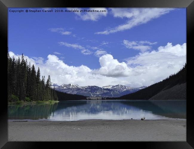 Lake Louise, Banff National Park, Canada Framed Print by Stephen Carvell