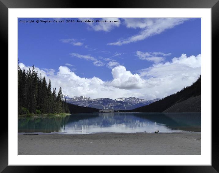 Lake Louise, Banff National Park, Canada Framed Mounted Print by Stephen Carvell