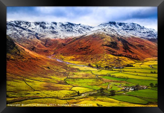 Side pike in the lake district Framed Print by Laurynas  Miskinis