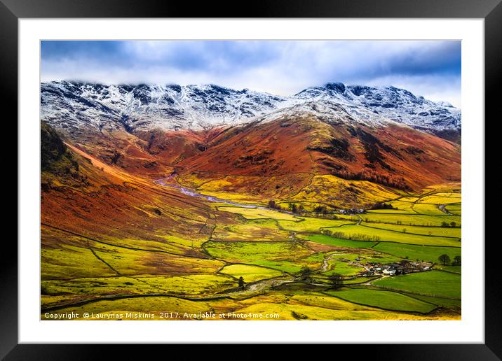Side pike in the lake district Framed Mounted Print by Laurynas  Miskinis