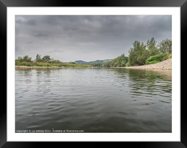 River Lune Framed Mounted Print by Liz Withey