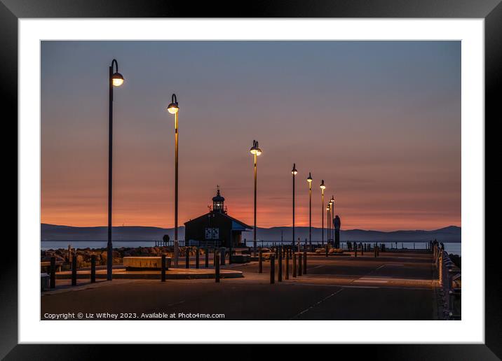 The Stone Jetty, Morecambe Framed Mounted Print by Liz Withey