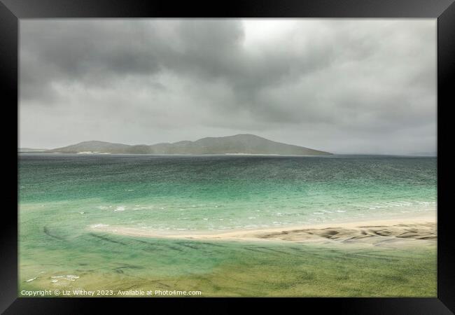 Taransay Mood Framed Print by Liz Withey