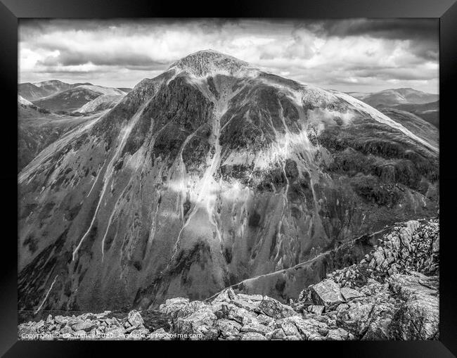 Great Gable, Lake District  Framed Print by Liz Withey