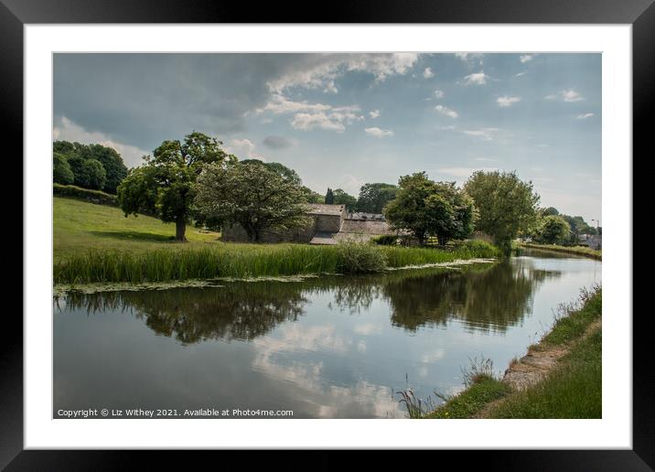 Summer on the Canal Framed Mounted Print by Liz Withey