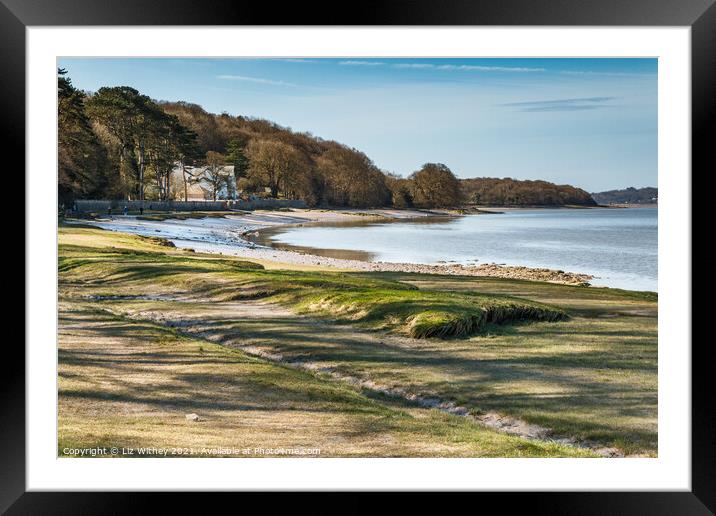 The Shore, Arnside Framed Mounted Print by Liz Withey